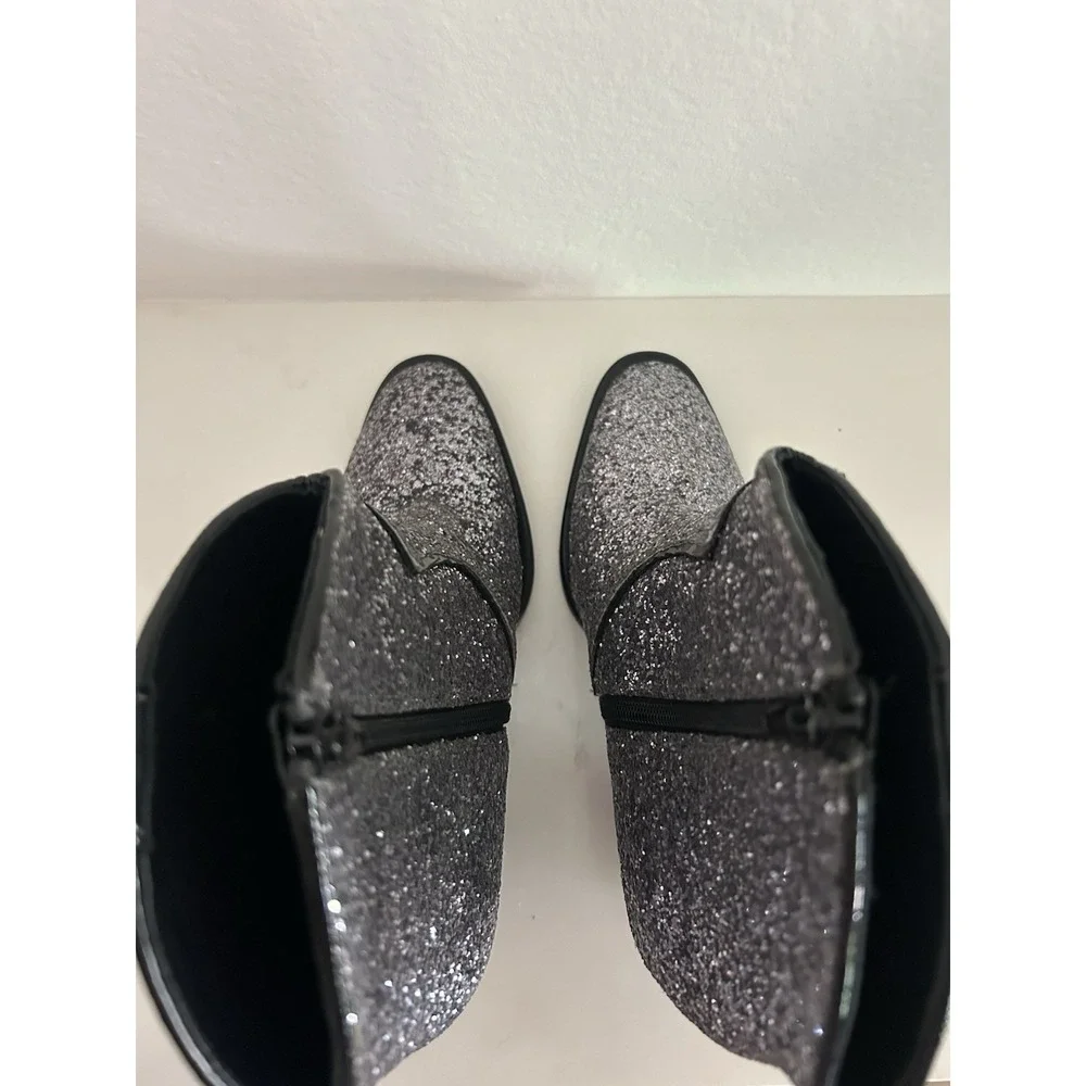 Idyllwind Miranda Lambert Silver Glitter Western Booties Boots Size 7.5